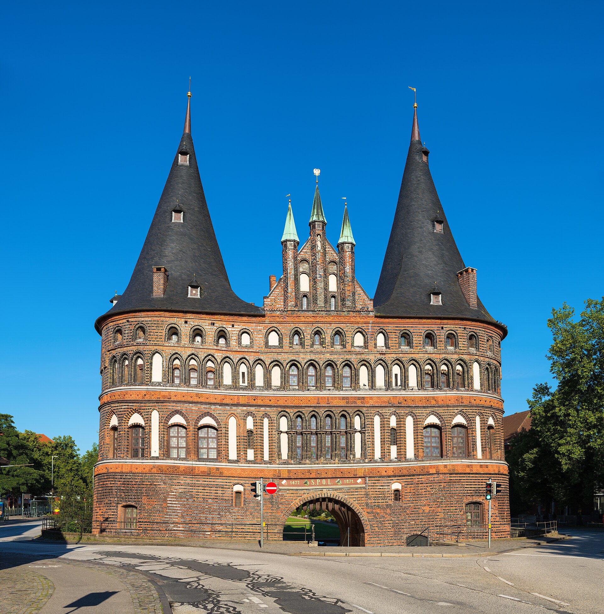 The Holsten Gate in Lübeck