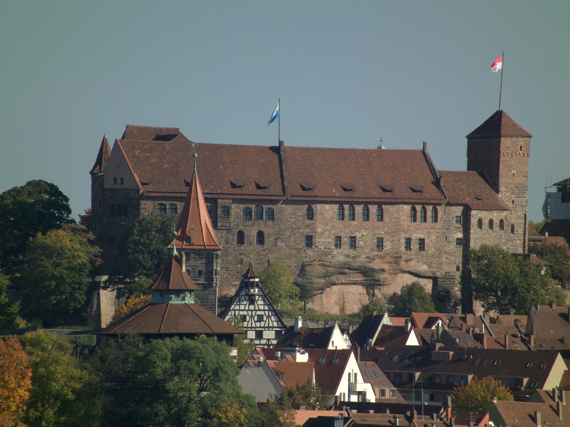 Nuremberg Castle above the old town
